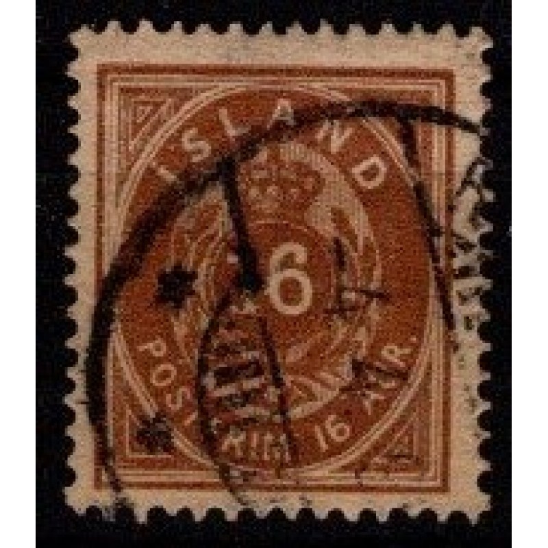 1875-76 - Island - AFA 9 - Frimærke - Stemplet